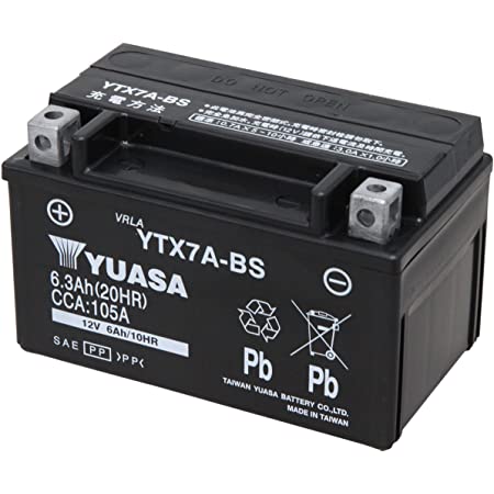 BATTERIE MOTO YUASA YTX7A 12V 6AH 105A